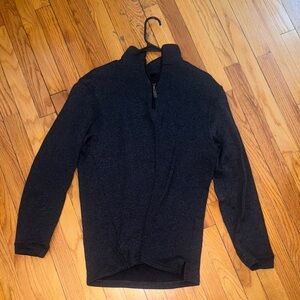 Haggar Men's Dark Gray Zip-Up Sweater